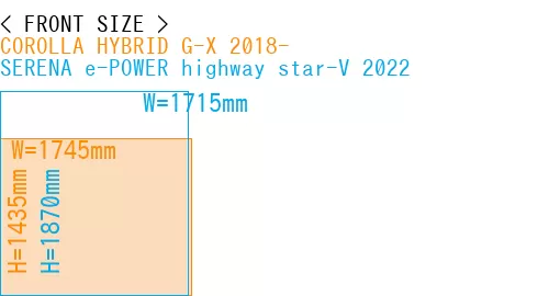 #COROLLA HYBRID G-X 2018- + SERENA e-POWER highway star-V 2022